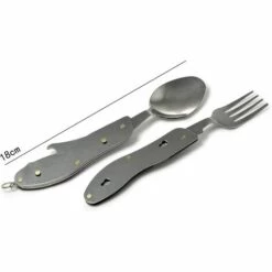 LONGZIMING Couverts De Voyage 2 Pièces Set Portable 4 En 1 Plats Molette Couteau à Poignée En Aluminium, Fourchette, Cuillère, Ouvre-Bouteille 9 LONGZIMING Couverts De Voyage 2 Pièces Set Portable 4 En 1 Plats Molette Couteau à Poignée En Aluminium, Fourchette, Cuillère, Ouvre-Bouteille -Accessoires de barbecue Soldes 48723696 5