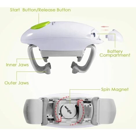 SUPERMARKET Ouvre Boîtes électrique Pour Les Personnes âgées Souffrant D'Arthrite Et Ayant Des Mains Fragiles Ouvre-boîtes à Touche Unique,Superma 5 SUPERMARKET Ouvre Boîtes électrique Pour Les Personnes âgées Souffrant D'Arthrite Et Ayant Des Mains Fragiles Ouvre-boîtes à Touche Unique,Superma – Image 5