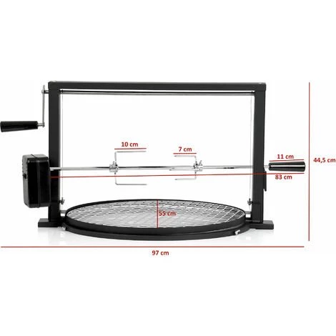 BBQ-Toro Gril Mobile Avec Broche Et Grille Pour Barbecue Sphérique | Set De Brochettes 3 BBQ-Toro Gril Mobile Avec Broche Et Grille Pour Barbecue Sphérique | Set De Brochettes – Image 3