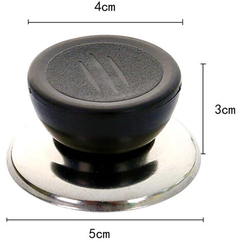 KARTOKNER 5 Pièces Bouton De Couvercle Casserole Couvercle Boutons Noir Universel Remplacement Boutons De Ustensiles De Cuisine Avec Vis Poignée Boutons De Rechange Pour Couvercle De Casserole 2 KARTOKNER 5 Pièces Bouton De Couvercle Casserole Couvercle Boutons Noir Universel Remplacement Boutons De Ustensiles De Cuisine Avec Vis Poignée Boutons De Rechange Pour Couvercle De Casserole – Image 2