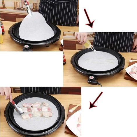 LITZEE Papier Sulfurisé Papier à Pâtisserie Rond Papier Parchemin De Cuisson Antiadhésif Pour Les Casseroles, Grill, Vapeur,23CM 100PCS 3 LITZEE Papier Sulfurisé Papier à Pâtisserie Rond Papier Parchemin De Cuisson Antiadhésif Pour Les Casseroles, Grill, Vapeur,23CM 100PCS – Image 3