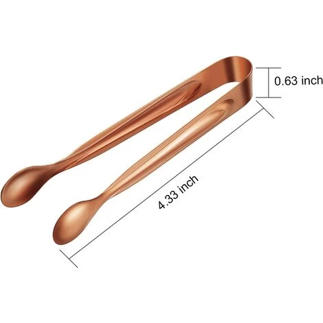 LITZEE Lot De 8 Pinces à Sucre En Acier Inoxydable Pour Mariage, Fête, Bar, Barbecue, Pique-Nique (Or Rose) 2 LITZEE Lot De 8 Pinces à Sucre En Acier Inoxydable Pour Mariage, Fête, Bar, Barbecue, Pique-Nique (Or Rose) – Image 2