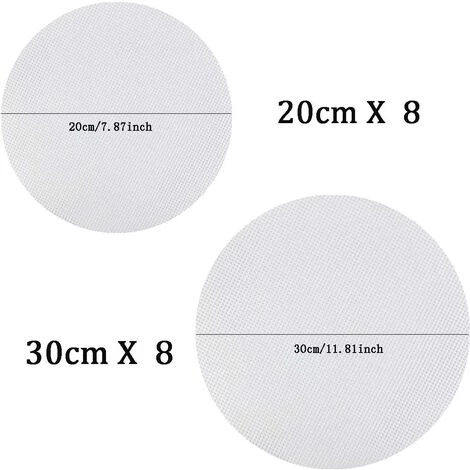 LITZEE 16 Pcs Antiadhésif Vapeur Maille Réutilisable Silicone Rond Dim Sum Vapeur Maille Vapeur Tapis Pour Vapeur Panier Cuisine Légumes Riz 20 Cm 30 Cm 2 LITZEE 16 Pcs Antiadhésif Vapeur Maille Réutilisable Silicone Rond Dim Sum Vapeur Maille Vapeur Tapis Pour Vapeur Panier Cuisine Légumes Riz 20 Cm 30 Cm – Image 2