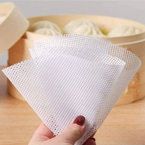 LITZEE 16 Pcs Antiadhésif Vapeur Maille Réutilisable Silicone Rond Dim Sum Vapeur Maille Vapeur Tapis Pour Vapeur Panier Cuisine Légumes Riz 20 Cm 30 Cm 5 LITZEE 16 Pcs Antiadhésif Vapeur Maille Réutilisable Silicone Rond Dim Sum Vapeur Maille Vapeur Tapis Pour Vapeur Panier Cuisine Légumes Riz 20 Cm 30 Cm – Image 5