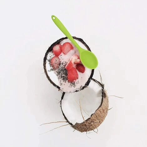 LITZEE 2 Pièces Cuillère De Service, Cuillere En Silicone Cuisine, Cuillère à Mélanger En Silicone, Cuillere Cuisine Plastique Utilisé Pour La Cuisine, La Cuisson, Le Mélange Et Servir (Vert) 3 LITZEE 2 Pièces Cuillère De Service, Cuillere En Silicone Cuisine, Cuillère à Mélanger En Silicone, Cuillere Cuisine Plastique Utilisé Pour La Cuisine, La Cuisson, Le Mélange Et Servir (Vert) – Image 3