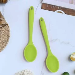 LITZEE 2 Pièces Cuillère De Service, Cuillere En Silicone Cuisine, Cuillère à Mélanger En Silicone, Cuillere Cuisine Plastique Utilisé Pour La Cuisine, La Cuisson, Le Mélange Et Servir (Vert) 9 LITZEE 2 Pièces Cuillère De Service, Cuillere En Silicone Cuisine, Cuillère à Mélanger En Silicone, Cuillere Cuisine Plastique Utilisé Pour La Cuisine, La Cuisson, Le Mélange Et Servir (Vert) -Accessoires de barbecue Soldes 51554992 5