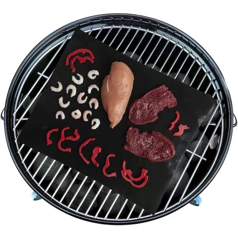 COOK CONCEPT Feuille De Cuisson Réutilisable Pour Barbecue Noir - Noir 3 COOK CONCEPT Feuille De Cuisson Réutilisable Pour Barbecue Noir - Noir – Image 3
