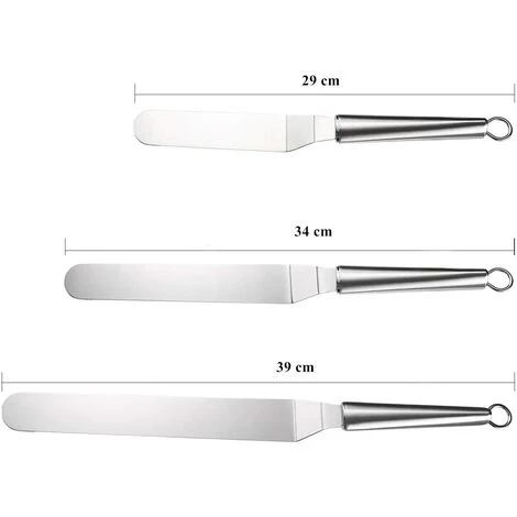 KARTOKNER 3Pcs Spatules Coudées à Patisserie - Spatule Coudee Pâtisserie Inclinée Glaçage Cuillère à Palette Pelle, Spatule De Cuisine En Acier Inoxydable 2 KARTOKNER 3Pcs Spatules Coudées à Patisserie - Spatule Coudee Pâtisserie Inclinée Glaçage Cuillère à Palette Pelle, Spatule De Cuisine En Acier Inoxydable – Image 2