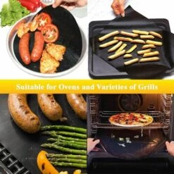 TINOR Tapis De Cuisson Tapi Barbecue Tapis Grille Barbecue Tapis BBQ Barbecue Tapis Grillagé De Cuisson Tapis De Cuisson Barbecue , 100% Anti-adhésif Réutilisable, 40 * 33cm, Lot De 5 (Nouveaux Matériaux) 9 TINOR Tapis De Cuisson Tapi Barbecue Tapis Grille Barbecue Tapis BBQ Barbecue Tapis Grillagé De Cuisson Tapis De Cuisson Barbecue , 100% Anti-adhésif Réutilisable, 40 * 33cm, Lot De 5 (Nouveaux Matériaux) -Accessoires de barbecue Soldes 52486055 5