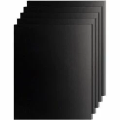 5 Pcs/lot 50 X 40 Cm Pouce En Téflon Fibre Réutilisable Antiadhésive Barbecue Rôti Tapis De Feuilles Portable Facile à Nettoyer Extérieur Pique-nique Fry Cuisson Barbecue Outils Noir GrooFoo