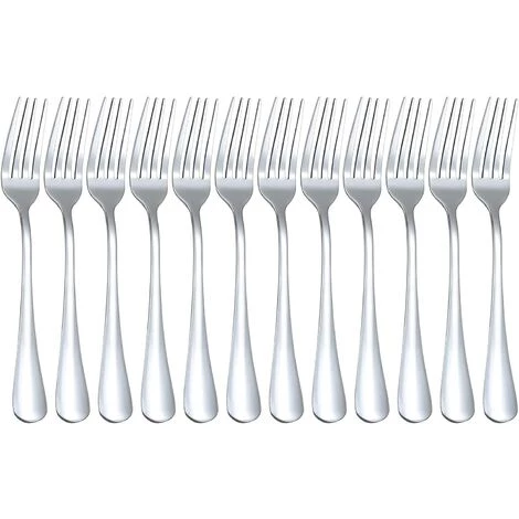 KARTOKNER 7.2" Fourchettes De Table, 9" Couteaux à Steak, 7.5" Longues Cuillères, 6.5" Cuillères à Soupe Our Accueil Cuisine Restaurant (Lot De 12 Fourchettes De Table, Fourchette Numéro Deux) 1 KARTOKNER 7.2" Fourchettes De Table, 9" Couteaux à Steak, 7.5" Longues Cuillères, 6.5" Cuillères à Soupe Our Accueil Cuisine Restaurant (Lot De 12 Fourchettes De Table, Fourchette Numéro Deux)