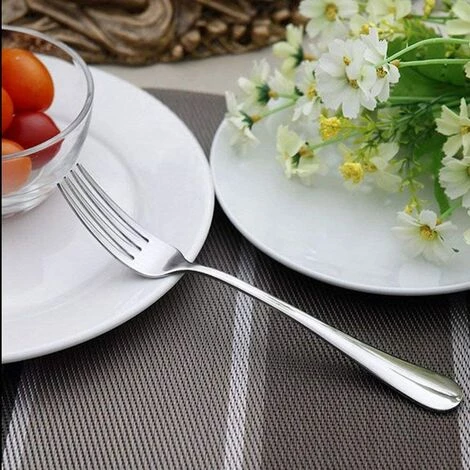 KARTOKNER 7.2" Fourchettes De Table, 9" Couteaux à Steak, 7.5" Longues Cuillères, 6.5" Cuillères à Soupe Our Accueil Cuisine Restaurant (Lot De 12 Fourchettes De Table, Fourchette Numéro Deux) 2 KARTOKNER 7.2" Fourchettes De Table, 9" Couteaux à Steak, 7.5" Longues Cuillères, 6.5" Cuillères à Soupe Our Accueil Cuisine Restaurant (Lot De 12 Fourchettes De Table, Fourchette Numéro Deux) – Image 2