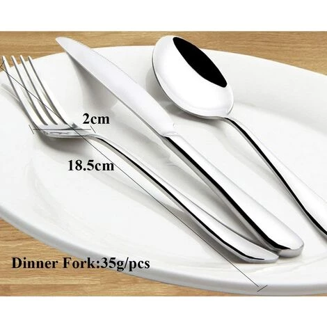 KARTOKNER 7.2" Fourchettes De Table, 9" Couteaux à Steak, 7.5" Longues Cuillères, 6.5" Cuillères à Soupe Our Accueil Cuisine Restaurant (Lot De 12 Fourchettes De Table, Fourchette Numéro Deux) 5 KARTOKNER 7.2" Fourchettes De Table, 9" Couteaux à Steak, 7.5" Longues Cuillères, 6.5" Cuillères à Soupe Our Accueil Cuisine Restaurant (Lot De 12 Fourchettes De Table, Fourchette Numéro Deux) – Image 5