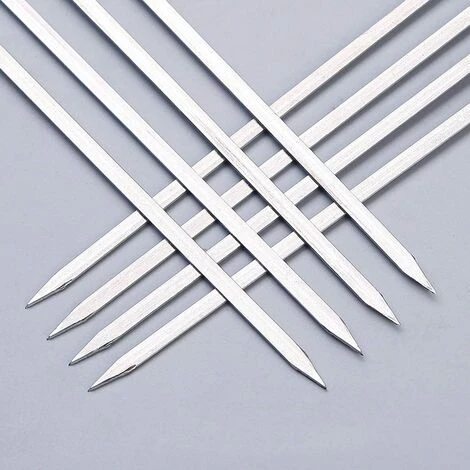 KARTOKNER Brochettes De Barbecue En Acier Inoxydable Avec Poignée En Bois Réutilisable Bâtons Barbecue Griller Pour Viande Légumes Aiguille à Rôtir Brochettes Pour Pique-Nique En Plein Camping 20 Pièces 3 KARTOKNER Brochettes De Barbecue En Acier Inoxydable Avec Poignée En Bois Réutilisable Bâtons Barbecue Griller Pour Viande Légumes Aiguille à Rôtir Brochettes Pour Pique-Nique En Plein Camping 20 Pièces – Image 3