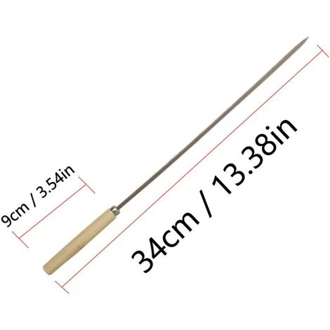 KARTOKNER Brochettes De Barbecue En Acier Inoxydable Avec Poignée En Bois Réutilisable Bâtons Barbecue Griller Pour Viande Légumes Aiguille à Rôtir Brochettes Pour Pique-Nique En Plein Camping 20 Pièces 5 KARTOKNER Brochettes De Barbecue En Acier Inoxydable Avec Poignée En Bois Réutilisable Bâtons Barbecue Griller Pour Viande Légumes Aiguille à Rôtir Brochettes Pour Pique-Nique En Plein Camping 20 Pièces – Image 5