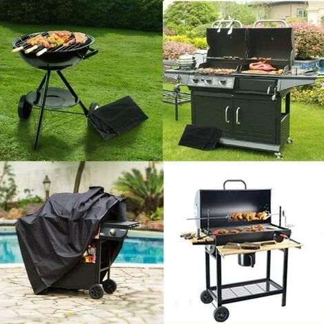 QERSTA Housse Barbecue Couverture De Barbecue Bâche De Protection BBQ Anti-UV Anti-l'eau Anti-l'humidité Avec Sac De Rangement Noir Pour Weber, Holland (145 X 61 X 117cm) 5 QERSTA Housse Barbecue Couverture De Barbecue Bâche De Protection BBQ Anti-UV Anti-l'eau Anti-l'humidité Avec Sac De Rangement Noir Pour Weber, Holland (145 X 61 X 117cm) – Image 5
