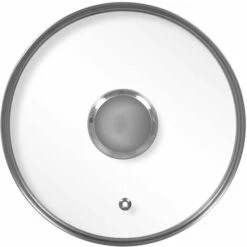 DURANDAL Couvercle Plat En Verre Cerclé Inox Légende