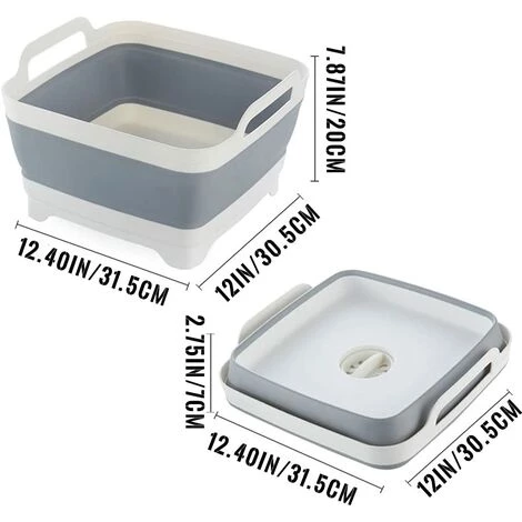 Kartokner Bassine à Vaisselle Pliable, Bol Dévier De Camping Lavabo Pliable Portable / Évier De Cuisine Idéal Pour Le Camping, Les Caravanes, Les Activités De Plein Air, La Cuisine 2 Kartokner Bassine à Vaisselle Pliable, Bol Dévier De Camping Lavabo Pliable Portable / Évier De Cuisine Idéal Pour Le Camping, Les Caravanes, Les Activités De Plein Air, La Cuisine – Image 2