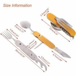 KARTOKNER Kit Couverts De Camping 6 En 1 En Acier Inoxydable Pliant Coutellerie Camping Couverts Set Ensemble De Voyage En Plein Air Couverts Kit Vaisselle Amovible Appliquer Sur Randonnée Voyage Pique-Nique Festival 8 KARTOKNER Kit Couverts De Camping 6 En 1 En Acier Inoxydable Pliant Coutellerie Camping Couverts Set Ensemble De Voyage En Plein Air Couverts Kit Vaisselle Amovible Appliquer Sur Randonnée Voyage Pique-Nique Festival -Accessoires de barbecue Soldes 52766714 4