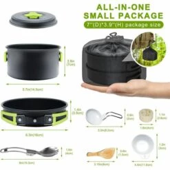 Kartokner Casseroles Camping Kit En Aluminium Léger Camping Léger Casserole Pan Set Pour Camping Randonnée 7 Kartokner Casseroles Camping Kit En Aluminium Léger Camping Léger Casserole Pan Set Pour Camping Randonnée -Accessoires de barbecue Soldes 52827452 3