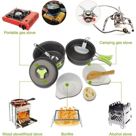 Kartokner Casseroles Camping Kit En Aluminium Léger Camping Léger Casserole Pan Set Pour Camping Randonnée 4 Kartokner Casseroles Camping Kit En Aluminium Léger Camping Léger Casserole Pan Set Pour Camping Randonnée – Image 4