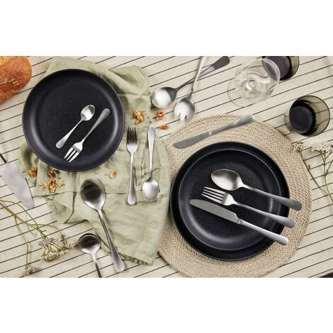 MAGNANI Couverts De Table Inox 70 Pièces, Ménagère Couverts De Table Couleur Argent, Set De Couverts De Table En Acier Inoxydable, Set De Ménagère Complet - Argent 2 MAGNANI Couverts De Table Inox 70 Pièces, Ménagère Couverts De Table Couleur Argent, Set De Couverts De Table En Acier Inoxydable, Set De Ménagère Complet - Argent – Image 2