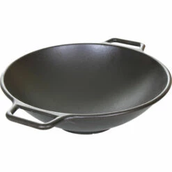 Wok Landmann 05387 - En Fonte émaillée - Adapté Aux Barbecues Gaz Et Charbon