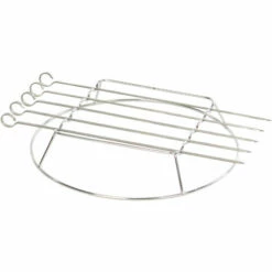 Support + Lot De 5 Brochettes Landmann 00361- Tout Inox - Adaptée à La Gamme Triton MaxX