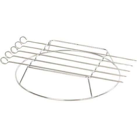Support + Lot De 5 Brochettes Landmann 00361- Tout Inox - Adaptée à La Gamme Triton MaxX 1 Support + Lot De 5 Brochettes Landmann 00361- Tout Inox - Adaptée à La Gamme Triton MaxX