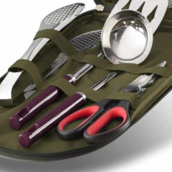 GDRHVFD Lot De 8 Ustensiles De Cuisine De Camping Pour Ustensiles De Cuisine - Kit De Voyage Pour Ustensiles De Cuisine Portables Avec Étui Résistant À L'Eau, Planche À Découper, Pagaie À Riz, Pinces, Couteau 8 GDRHVFD Lot De 8 Ustensiles De Cuisine De Camping Pour Ustensiles De Cuisine - Kit De Voyage Pour Ustensiles De Cuisine Portables Avec Étui Résistant À L'Eau, Planche À Découper, Pagaie À Riz, Pinces, Couteau -Accessoires de barbecue Soldes 53056044 4