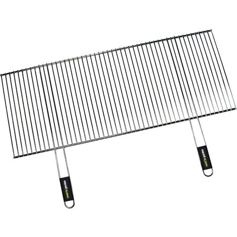 Grille De Barbecue Recoupable - Rectangulaire - 2 Poignées - 100x40 Cm - Cook'in Garden 1 Grille De Barbecue Recoupable - Rectangulaire - 2 Poignées - 100x40 Cm - Cook'in Garden