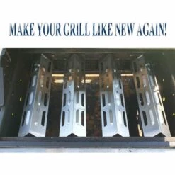 BEARSU BBQ Plaque De Chaleur En Acier Inoxydable De Remplacement / Bouclier Pour Certains Modèles De Gril à Gaz Par Campingaz, Alice's Garden, Char-Broil, CCLIFE, LANDMANN Et Autres Grilles Modèles - Lot De 4 9 BEARSU BBQ Plaque De Chaleur En Acier Inoxydable De Remplacement / Bouclier Pour Certains Modèles De Gril à Gaz Par Campingaz, Alice's Garden, Char-Broil, CCLIFE, LANDMANN Et Autres Grilles Modèles - Lot De 4 -Accessoires de barbecue Soldes 53359506 5