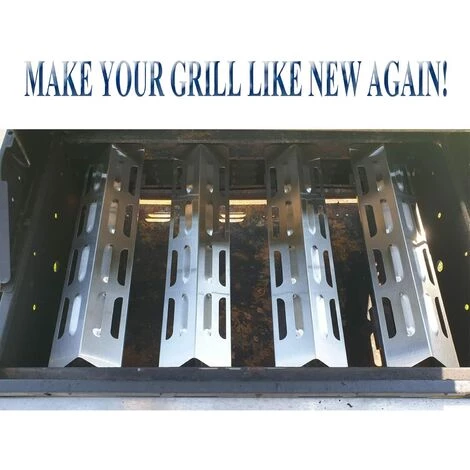 BEARSU BBQ Plaque De Chaleur En Acier Inoxydable De Remplacement / Bouclier Pour Certains Modèles De Gril à Gaz Par Campingaz, Alice's Garden, Char-Broil, CCLIFE, LANDMANN Et Autres Grilles Modèles - Lot De 4 5 BEARSU BBQ Plaque De Chaleur En Acier Inoxydable De Remplacement / Bouclier Pour Certains Modèles De Gril à Gaz Par Campingaz, Alice's Garden, Char-Broil, CCLIFE, LANDMANN Et Autres Grilles Modèles - Lot De 4 – Image 5