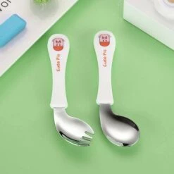 GDRHVFD Ensemble De Couverts Pour Enfants, Bébé Cuillère Fourchette Bébé Vaisselle Ensemble Poignée Incurvée Formation Cuillères Fourchettes Pour Bébé Enfants 7 GDRHVFD Ensemble De Couverts Pour Enfants, Bébé Cuillère Fourchette Bébé Vaisselle Ensemble Poignée Incurvée Formation Cuillères Fourchettes Pour Bébé Enfants -Accessoires de barbecue Soldes 53367312 3