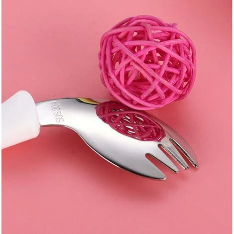 GDRHVFD Ensemble De Couverts Pour Enfants, Bébé Cuillère Fourchette Bébé Vaisselle Ensemble Poignée Incurvée Formation Cuillères Fourchettes Pour Bébé Enfants 4 GDRHVFD Ensemble De Couverts Pour Enfants, Bébé Cuillère Fourchette Bébé Vaisselle Ensemble Poignée Incurvée Formation Cuillères Fourchettes Pour Bébé Enfants – Image 4