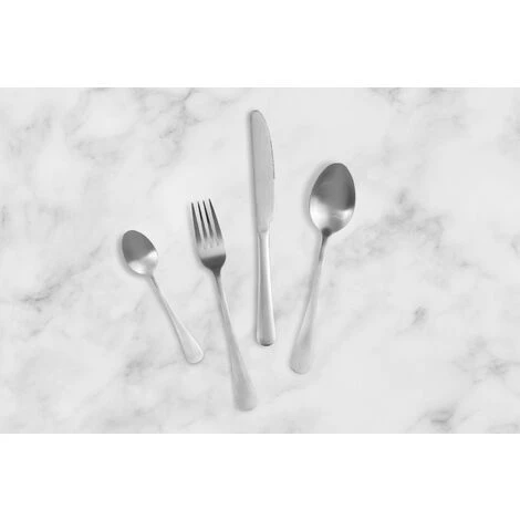 MAGNANI Couverts De Table Inox 24 Pièces, Ménagère Couverts De Table Couleur Argent, Set De Couverts De Table En Acier Inoxydable, Set De Ménagère Complet - Argent 3 MAGNANI Couverts De Table Inox 24 Pièces, Ménagère Couverts De Table Couleur Argent, Set De Couverts De Table En Acier Inoxydable, Set De Ménagère Complet - Argent – Image 3