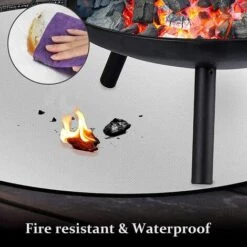 HKLFFJA Tapis De Protection Ignifuge (75 Cm) - Tapis De Protection Ignifuge - Étanche - Haute Température - Avec 3 Couches - Pour Foyer à Bois, Au Gaz, Au Charbon De Bois - Pour Terrasse D'extérieur,Accessoires Pour Barbecue D’extérieur 9 HKLFFJA Tapis De Protection Ignifuge (75 Cm) - Tapis De Protection Ignifuge - Étanche - Haute Température - Avec 3 Couches - Pour Foyer à Bois, Au Gaz, Au Charbon De Bois - Pour Terrasse D'extérieur,Accessoires Pour Barbecue D’extérieur -Accessoires de barbecue Soldes 53555561 5