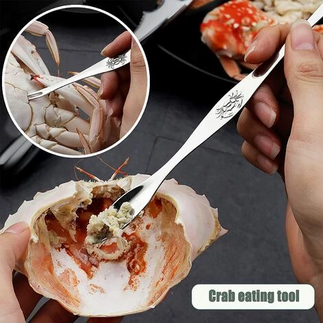 BARES Casse-Noisette En Acier Inoxydable Casse-Noisette Manuel Pince Homard Pince Crabe Noix De Pécan Noyer Outil Ouvreur Pour Les Noix Crustacés Fruits De Mer Pattes Avec 1 Pcs (Avec 1 Fourchettes) 3 BARES Casse-Noisette En Acier Inoxydable Casse-Noisette Manuel Pince Homard Pince Crabe Noix De Pécan Noyer Outil Ouvreur Pour Les Noix Crustacés Fruits De Mer Pattes Avec 1 Pcs (Avec 1 Fourchettes) – Image 3