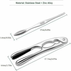 BARES Casse-Noisette En Acier Inoxydable Casse-Noisette Manuel Pince Homard Pince Crabe Noix De Pécan Noyer Outil Ouvreur Pour Les Noix Crustacés Fruits De Mer Pattes Avec 1 Pcs (Avec 1 Fourchettes) 8 BARES Casse-Noisette En Acier Inoxydable Casse-Noisette Manuel Pince Homard Pince Crabe Noix De Pécan Noyer Outil Ouvreur Pour Les Noix Crustacés Fruits De Mer Pattes Avec 1 Pcs (Avec 1 Fourchettes) -Accessoires de barbecue Soldes 53560739 4