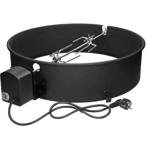 ECD GERMANY Kit De Rôtissoire à Charbon Barbecue Grill électrique Rotation Régulière Acier 1 ECD GERMANY Kit De Rôtissoire à Charbon Barbecue Grill électrique Rotation Régulière Acier