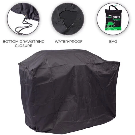 Housse De Barbecue - Étanche - UV 40+ - 125 X 62 X 95 Cm - Polyester/PVC Noir - MaxxGarden 2 Housse De Barbecue - Étanche - UV 40+ - 125 X 62 X 95 Cm - Polyester/PVC Noir - MaxxGarden – Image 2