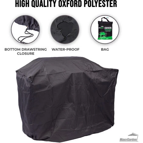 Housse De Barbecue - Étanche - UV 40+ - 125 X 62 X 95 Cm - Polyester/PVC Noir - MaxxGarden 3 Housse De Barbecue - Étanche - UV 40+ - 125 X 62 X 95 Cm - Polyester/PVC Noir - MaxxGarden – Image 3