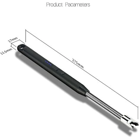 DECKON Allume Bougie Electrique, USB Rechargeable Briquet Electrique Briquet Arc Électronique Avec Flexible 360º Coupe-Vent Noir D'affaires 5 DECKON Allume Bougie Electrique, USB Rechargeable Briquet Electrique Briquet Arc Électronique Avec Flexible 360º Coupe-Vent Noir D'affaires – Image 5