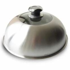 Le Marquier Cloche De Cuisson Vitrée En Inox - à Poignée Avec Thermomètre Intégré - Ø 31,5 Cm