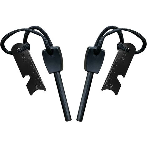 Kartokner Pierre à Feu De Survie,Allume Feu Avec Grattoir, Waterproof, 10,000 Etincelles à 3,000 Degrés, Barre 8 Mm, Fire Steel En Magnesium - Fire Starter,Lanière De Cou,Grattoir Multi-Outils(2 Pièces) 1 Kartokner Pierre à Feu De Survie,Allume Feu Avec Grattoir, Waterproof, 10,000 Etincelles à 3,000 Degrés, Barre 8 Mm, Fire Steel En Magnesium - Fire Starter,Lanière De Cou,Grattoir Multi-Outils(2 Pièces)