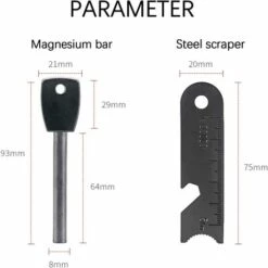 Kartokner Pierre à Feu De Survie,Allume Feu Avec Grattoir, Waterproof, 10,000 Etincelles à 3,000 Degrés, Barre 8 Mm, Fire Steel En Magnesium - Fire Starter,Lanière De Cou,Grattoir Multi-Outils(2 Pièces) 8 Kartokner Pierre à Feu De Survie,Allume Feu Avec Grattoir, Waterproof, 10,000 Etincelles à 3,000 Degrés, Barre 8 Mm, Fire Steel En Magnesium - Fire Starter,Lanière De Cou,Grattoir Multi-Outils(2 Pièces) -Accessoires de barbecue Soldes 54421162 4