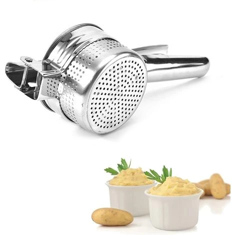 KARTOKNER Presse-purée En Acier Inoxydable - Pour Fruits, Légumes, Ail - Passe Au Lave-vaisselle 1 KARTOKNER Presse-purée En Acier Inoxydable - Pour Fruits, Légumes, Ail - Passe Au Lave-vaisselle