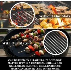 TINOR Tapis De Cuisson Set De 3 Feuille De Cuisson Pour Barbecue Et Four 40 * 50cm Tapis Barbecue Anti-adhésif Réutilisable Pour Barbecue à Gaz, Charbon Ou Électriques 8 TINOR Tapis De Cuisson Set De 3 Feuille De Cuisson Pour Barbecue Et Four 40 * 50cm Tapis Barbecue Anti-adhésif Réutilisable Pour Barbecue à Gaz, Charbon Ou Électriques -Accessoires de barbecue Soldes 54497251 4