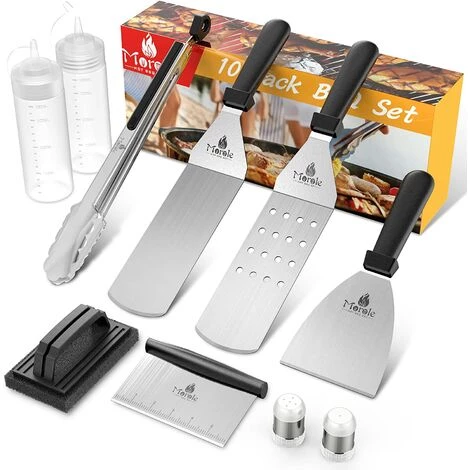 Morole Ustensiles Pour Plancha 10 Pièces Spatule Pour Barbecue Acier Inoxydable Accessoire Plancha Kit Plancha Pour Teppanyaki 1 Morole Ustensiles Pour Plancha 10 Pièces Spatule Pour Barbecue Acier Inoxydable Accessoire Plancha Kit Plancha Pour Teppanyaki