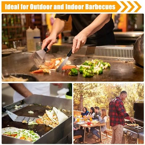 Morole Ustensiles Pour Plancha 10 Pièces Spatule Pour Barbecue Acier Inoxydable Accessoire Plancha Kit Plancha Pour Teppanyaki 5 Morole Ustensiles Pour Plancha 10 Pièces Spatule Pour Barbecue Acier Inoxydable Accessoire Plancha Kit Plancha Pour Teppanyaki – Image 5